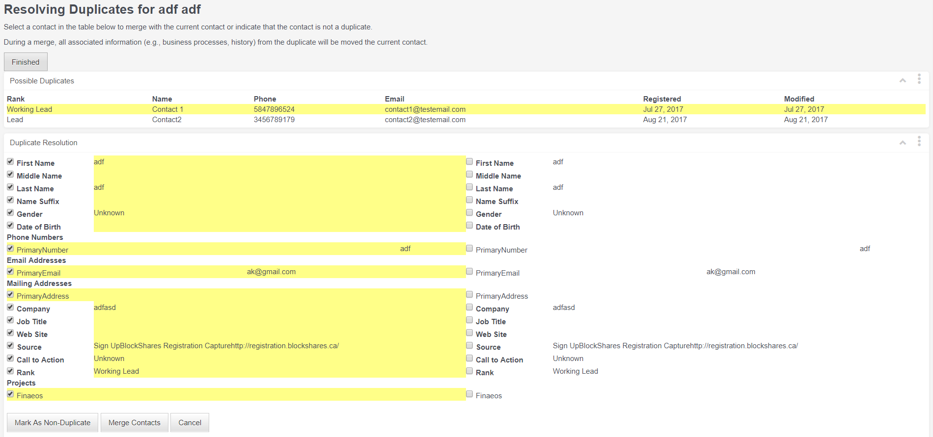 cardhop merge contacts