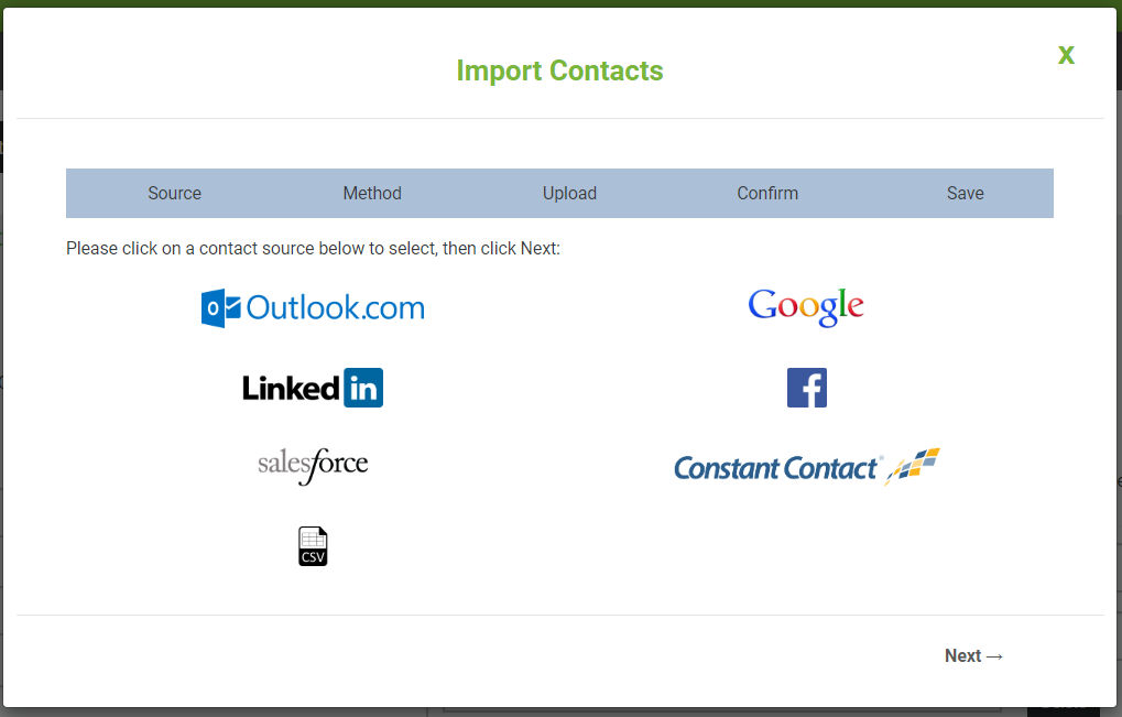 import contacts into em client